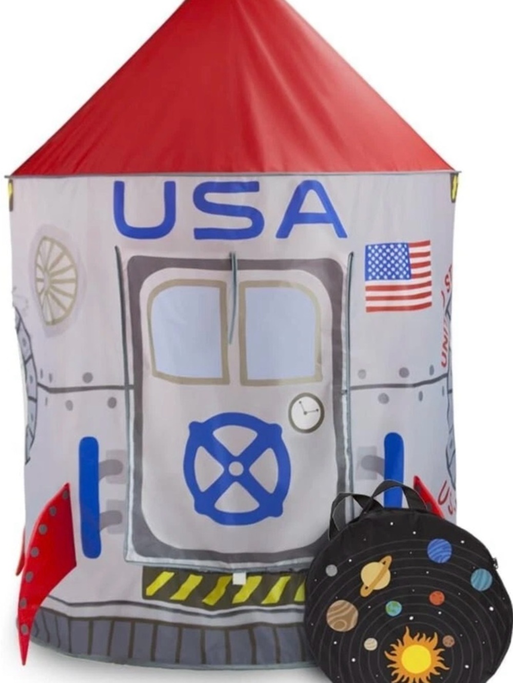 Space Adventure Roarin' Rocket Play Tent w Milky Way Storage Bag